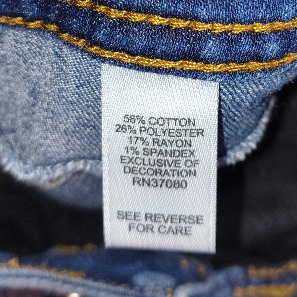 Women's Blue Jean Shorts - Picture 4 of 5